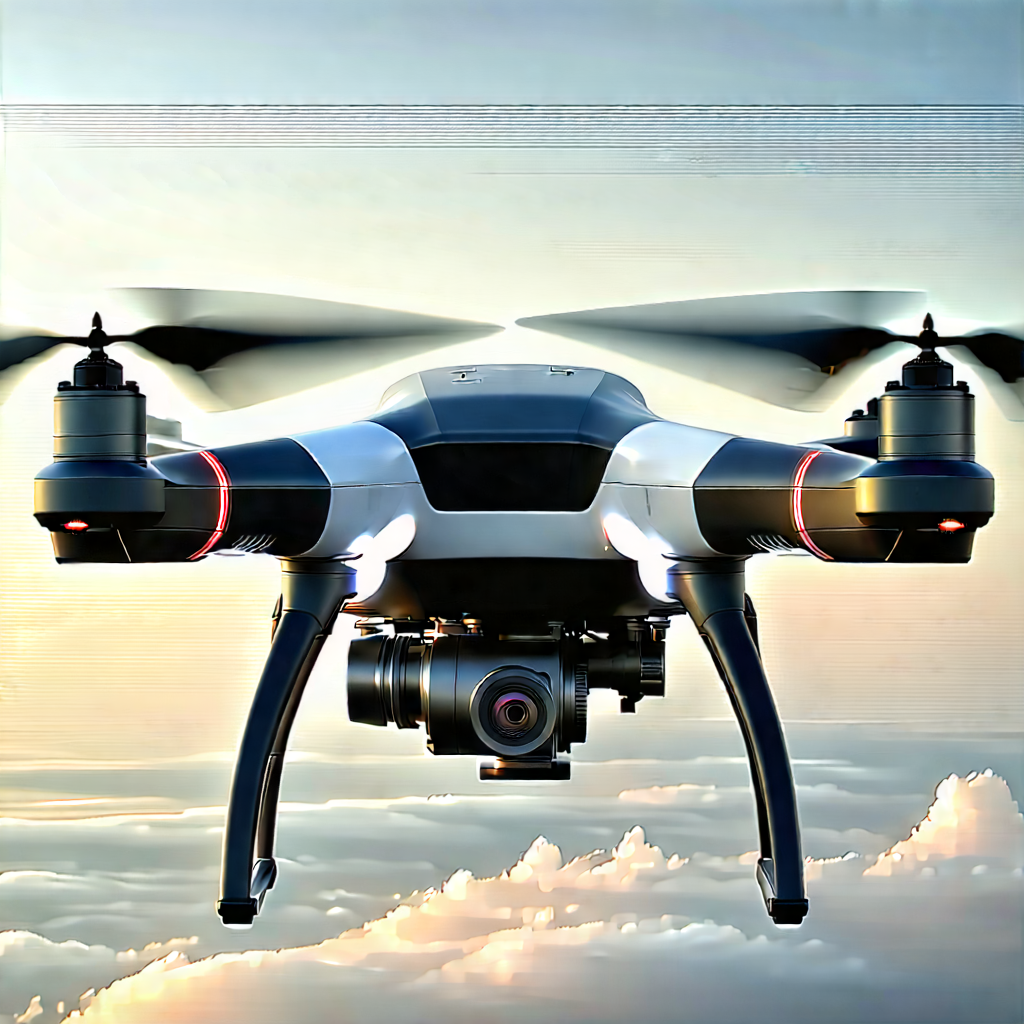 Drone With (digital:1.48) Artwork With Drone Flying