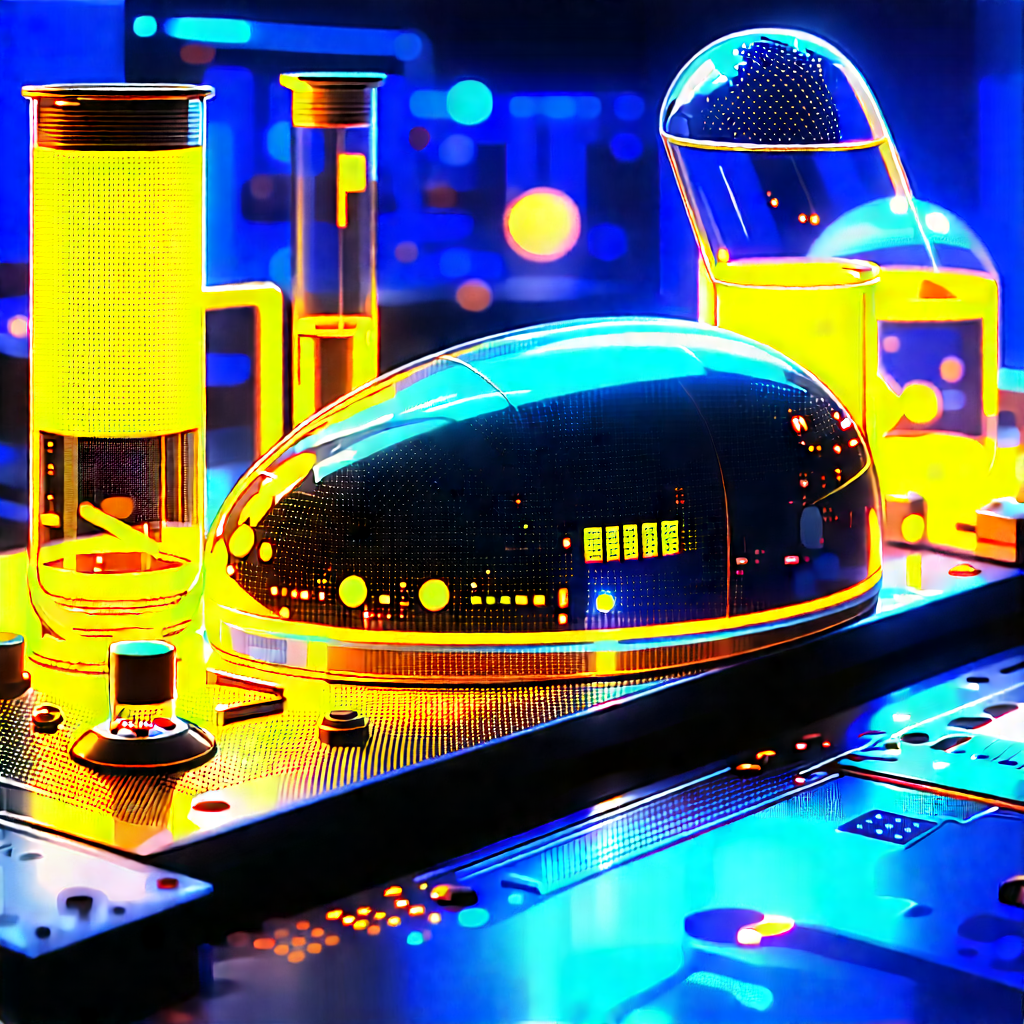 Futuristic Research Laboratory With Image, There
