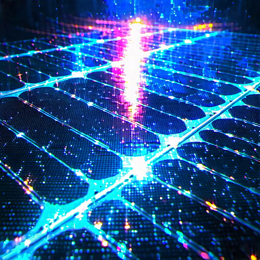 Solar Panel With Holographic Projection With Solar Panel
