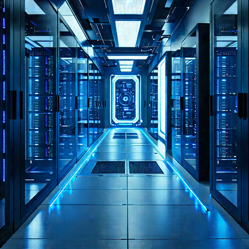 Futuristic server room