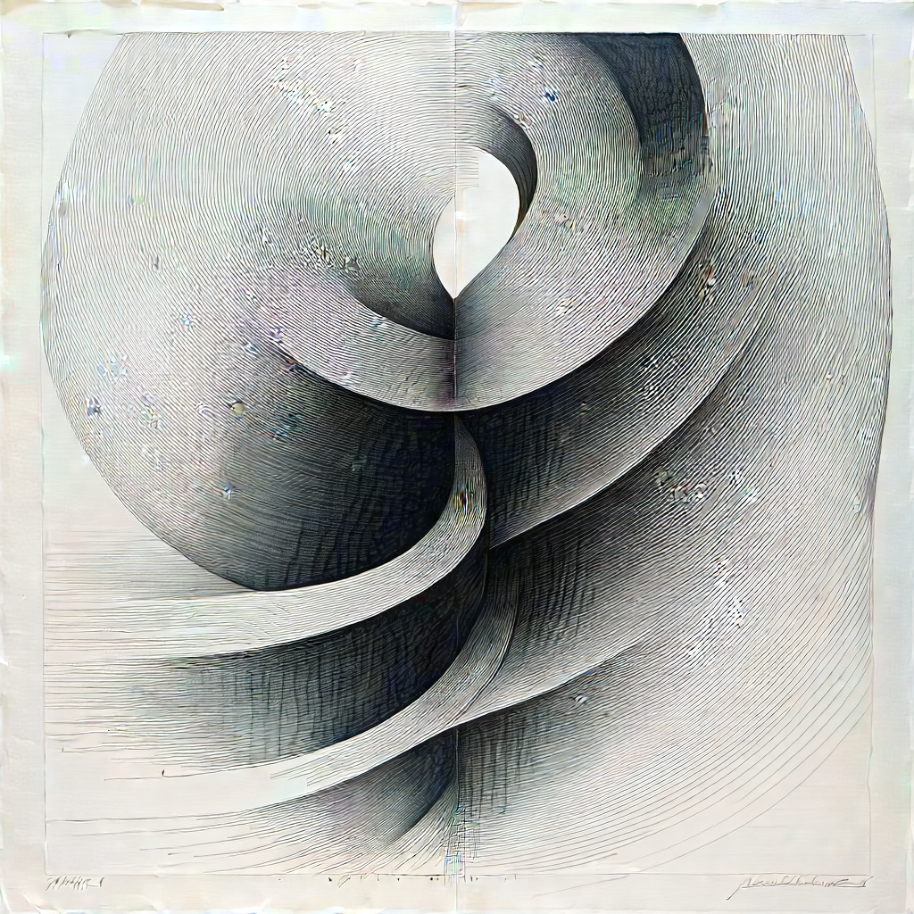 Contraction Captured In Abstract Form With Image, There