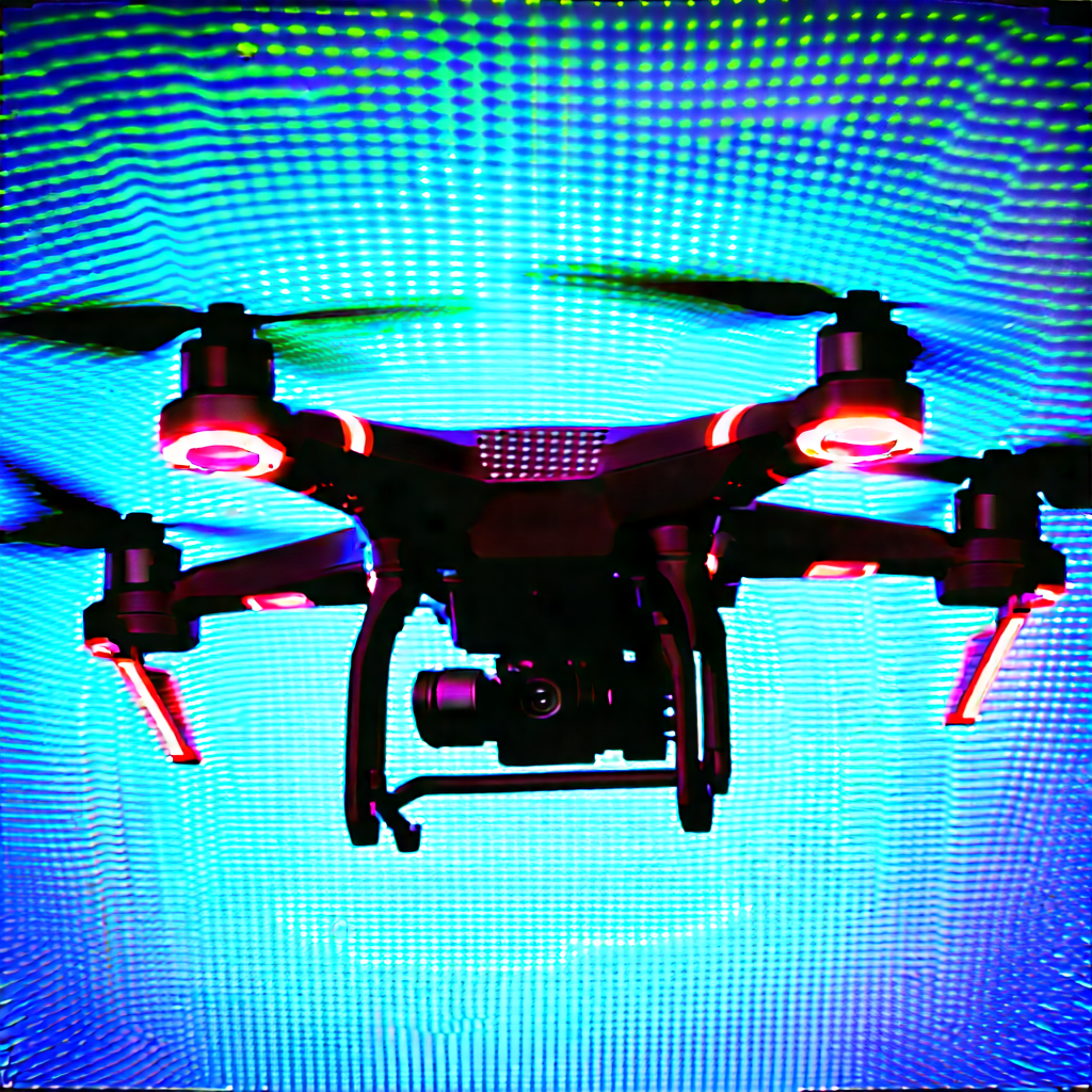 Drone with holographic display