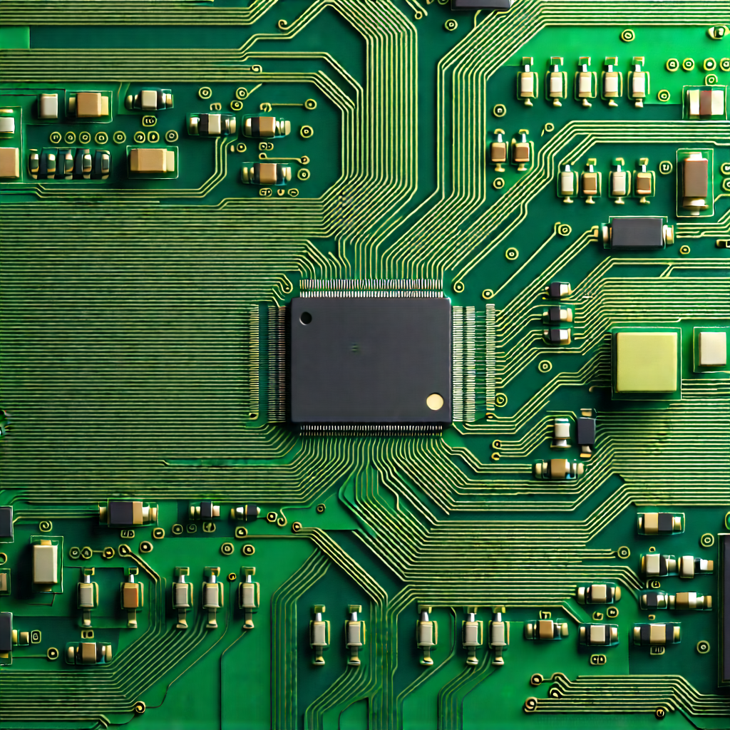Close-up of electronic circuit
