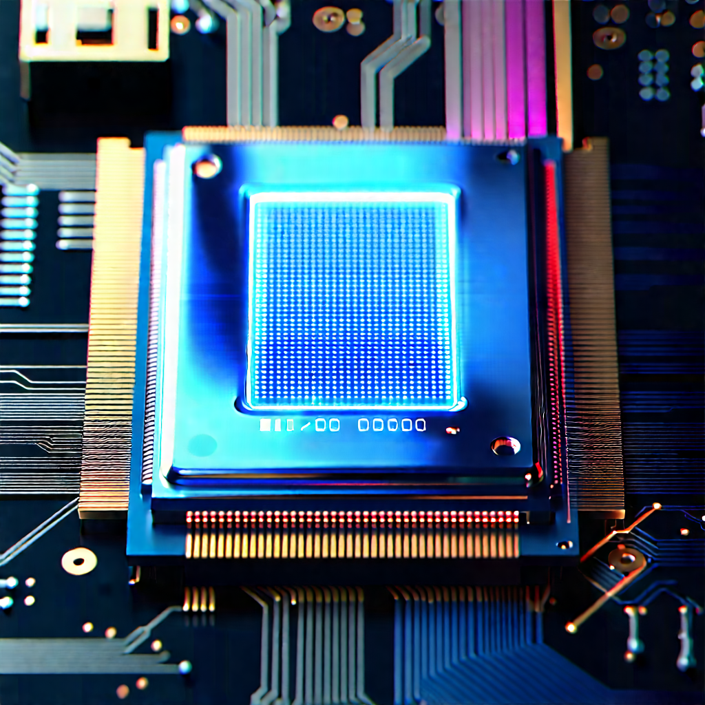 Microchip with holographic projection