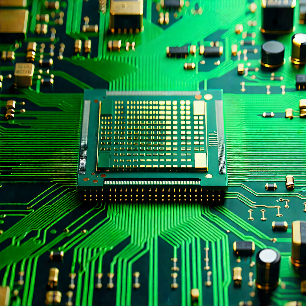Close-up of microprocessor