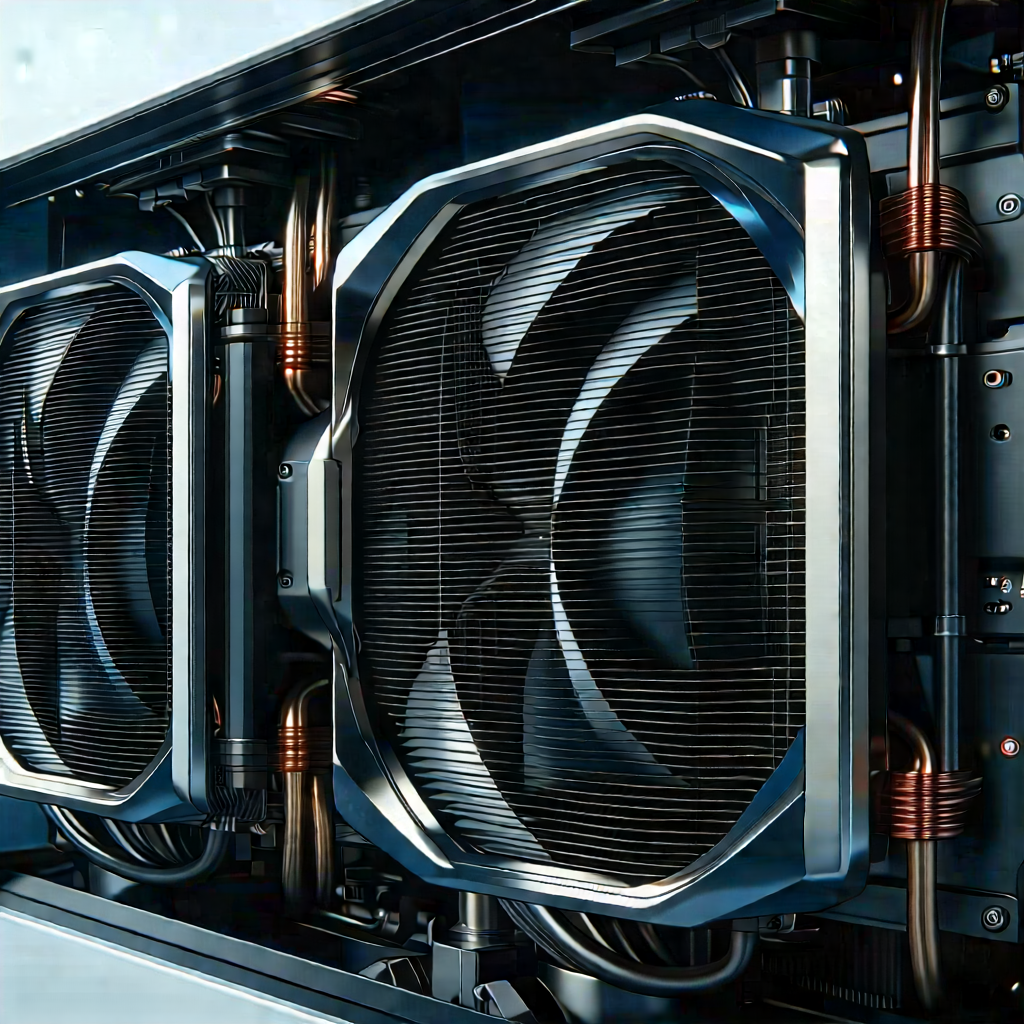 Close-up of cooling system