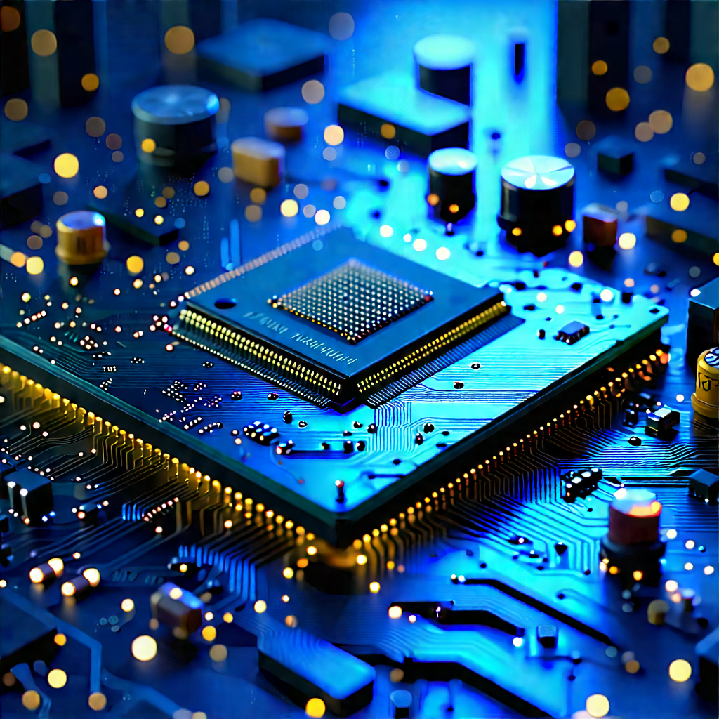 Circuit board with digital particles