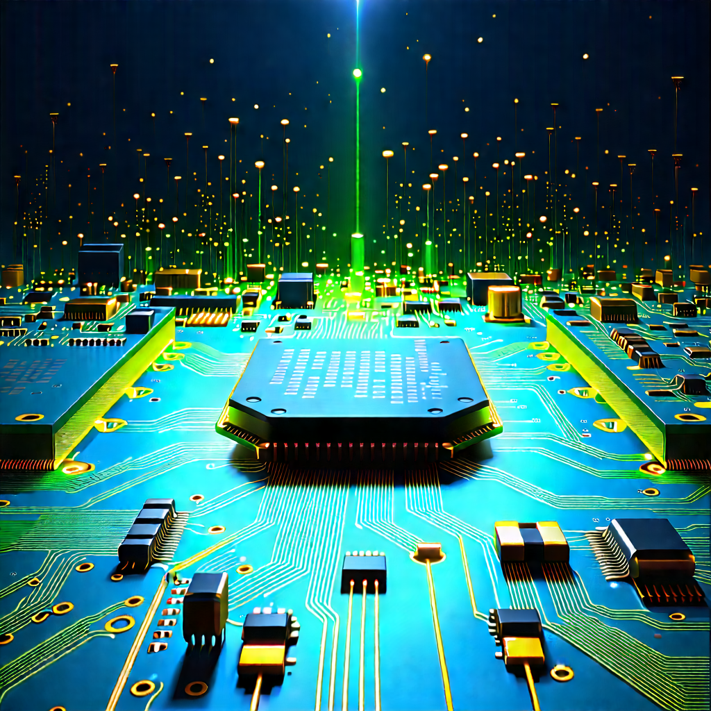 Circuit board with data streams