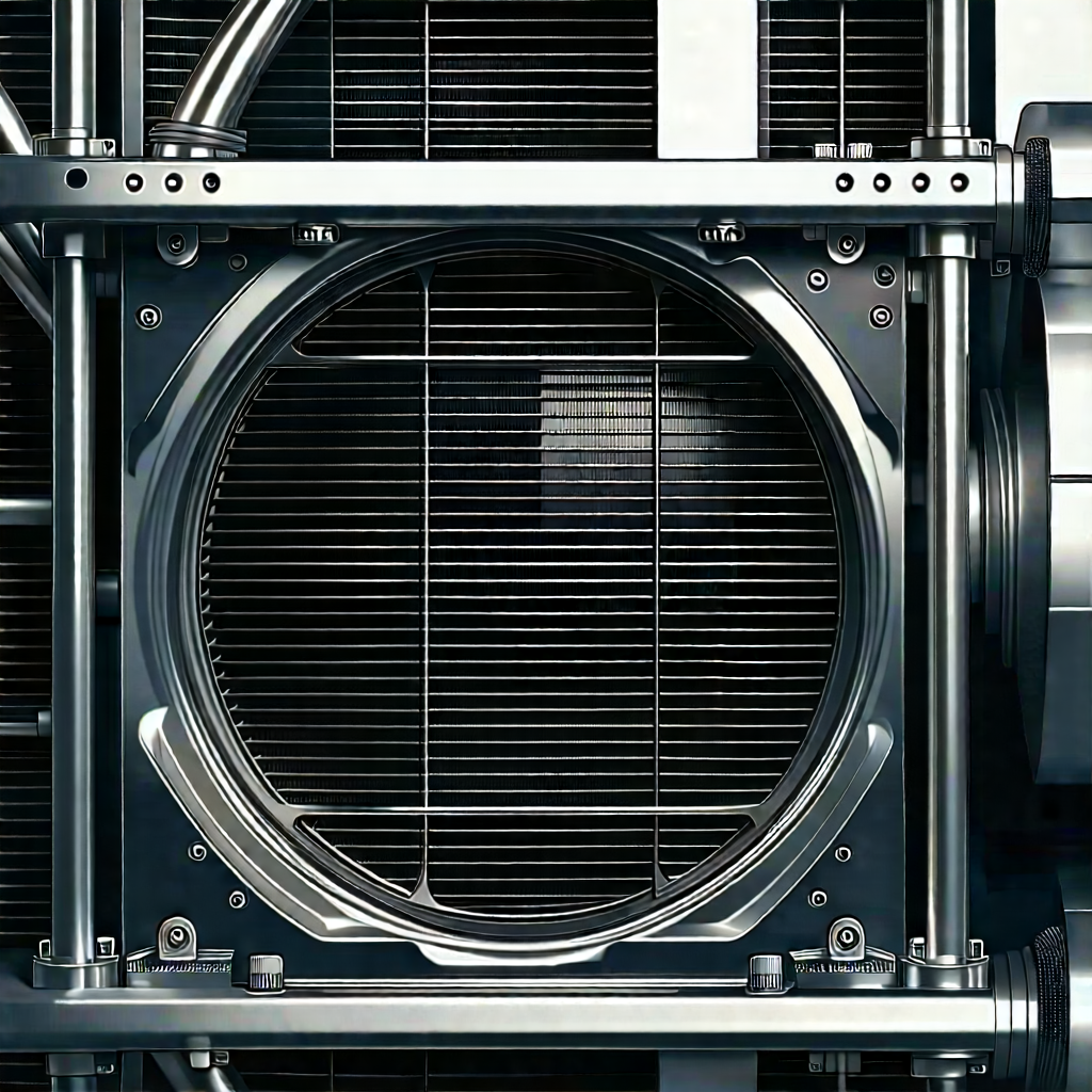 Close-up of cooling system