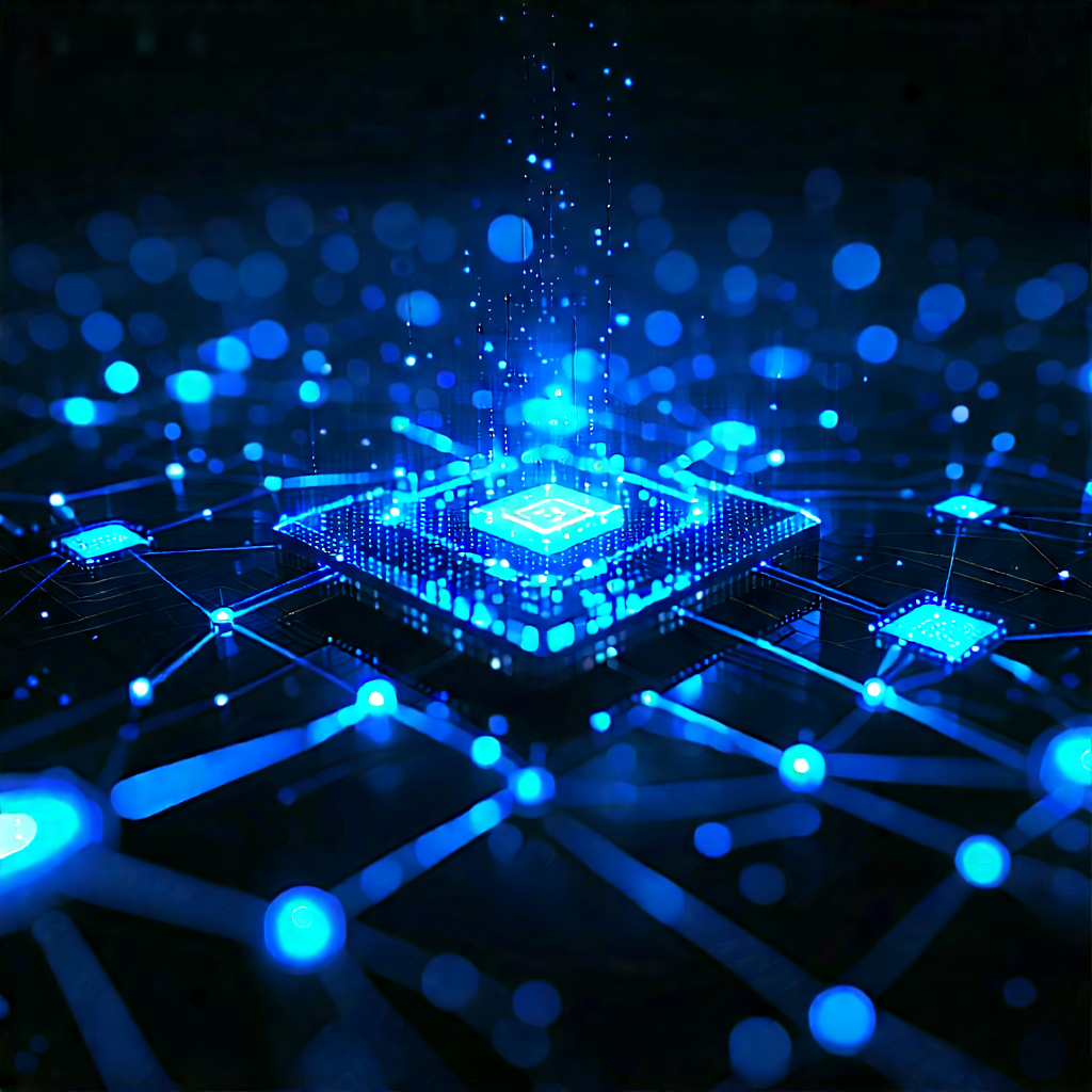 Blockchain Network Visualization With Image, There