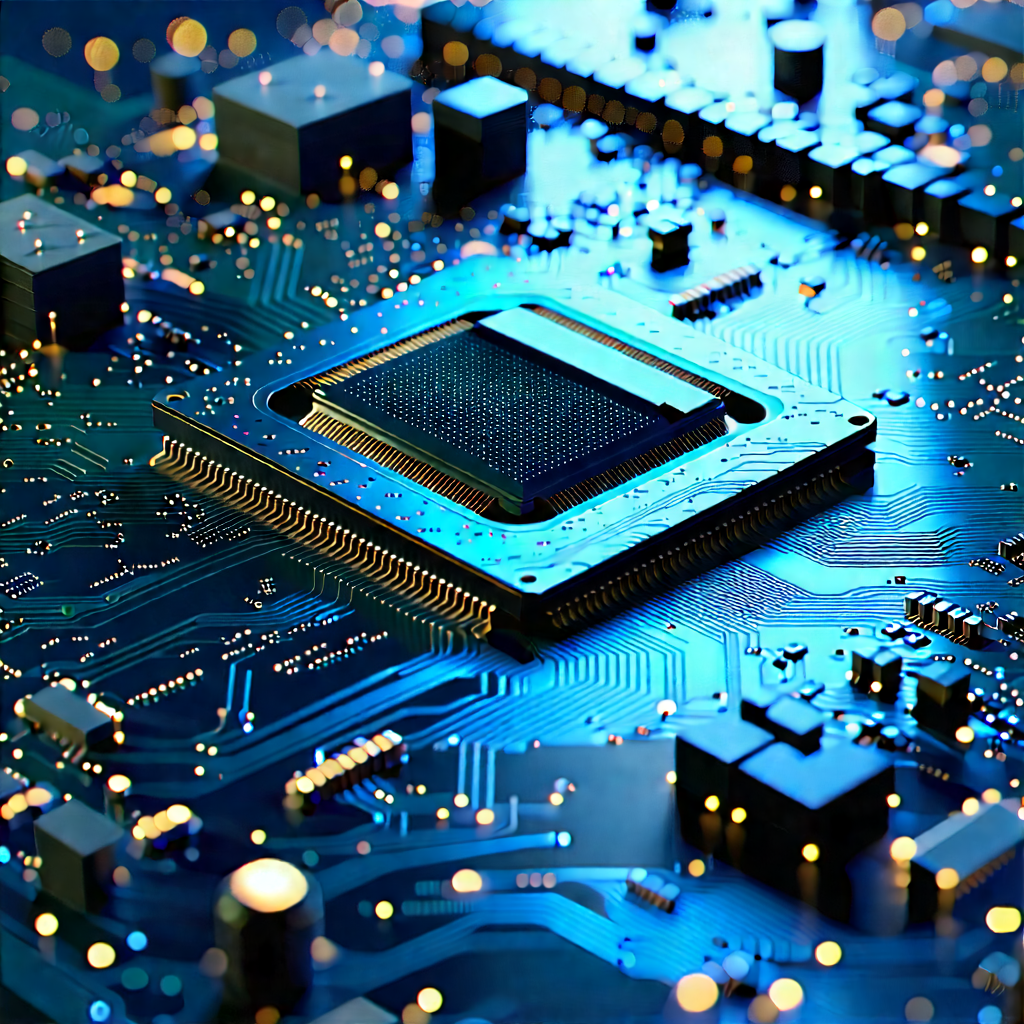 Circuit board with digital particles