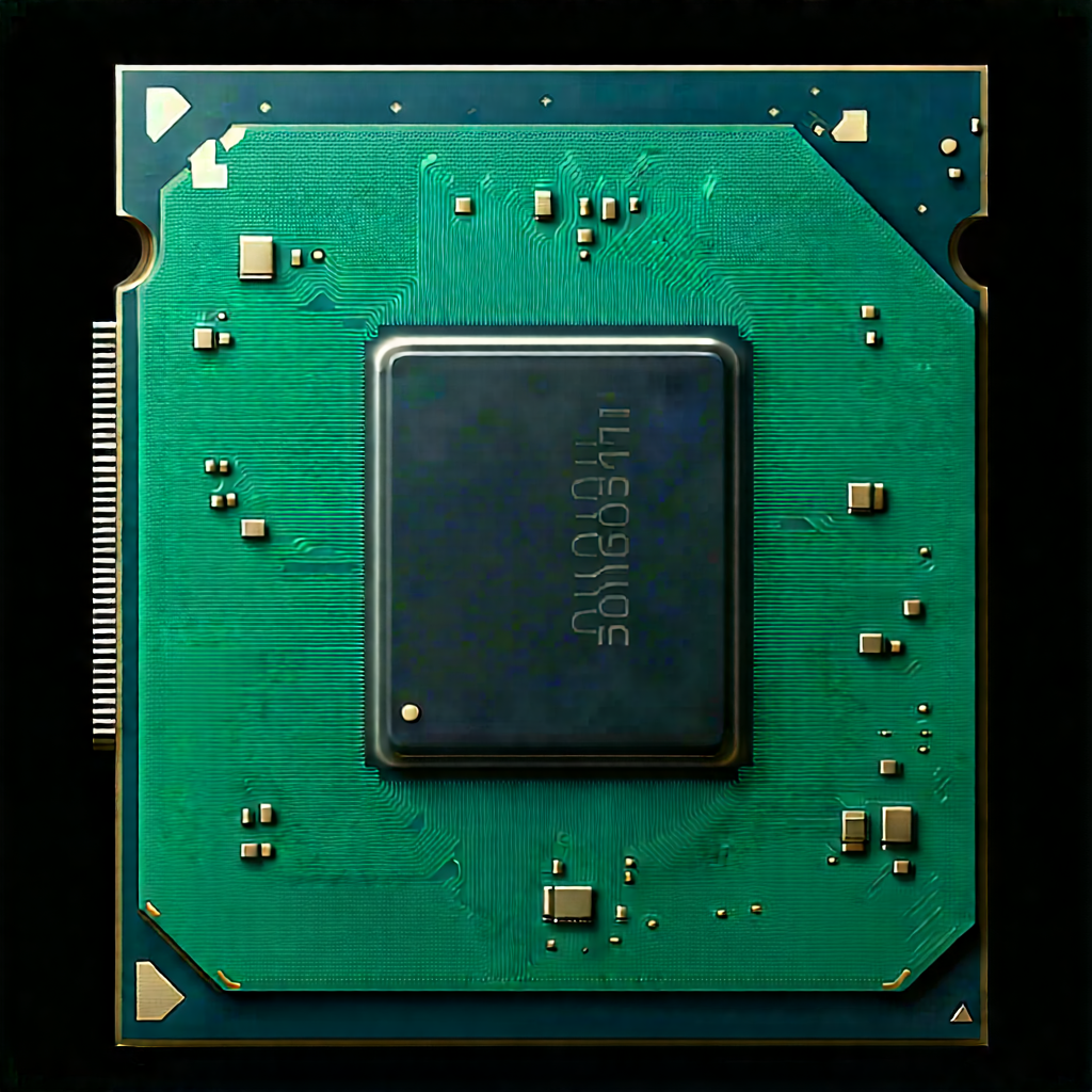 Close-up of microprocessor