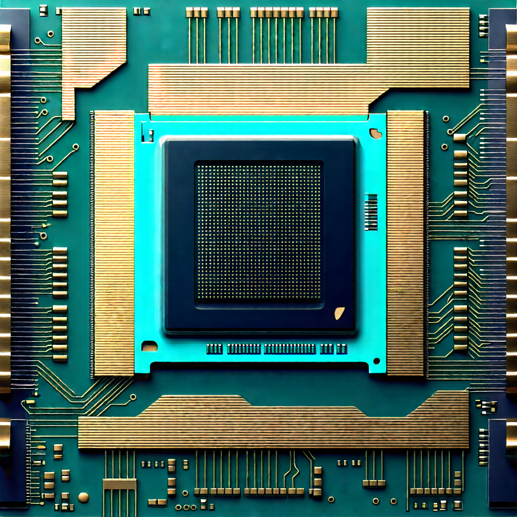 Close-up of microprocessor