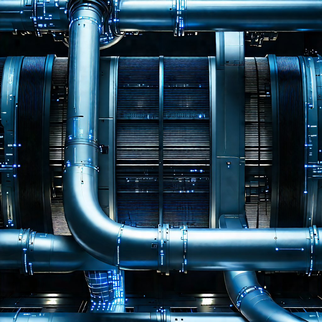 Close-up of cooling system