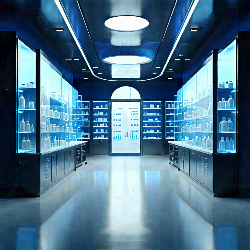Healthcare Technology In Research Center With Large, Well-lit