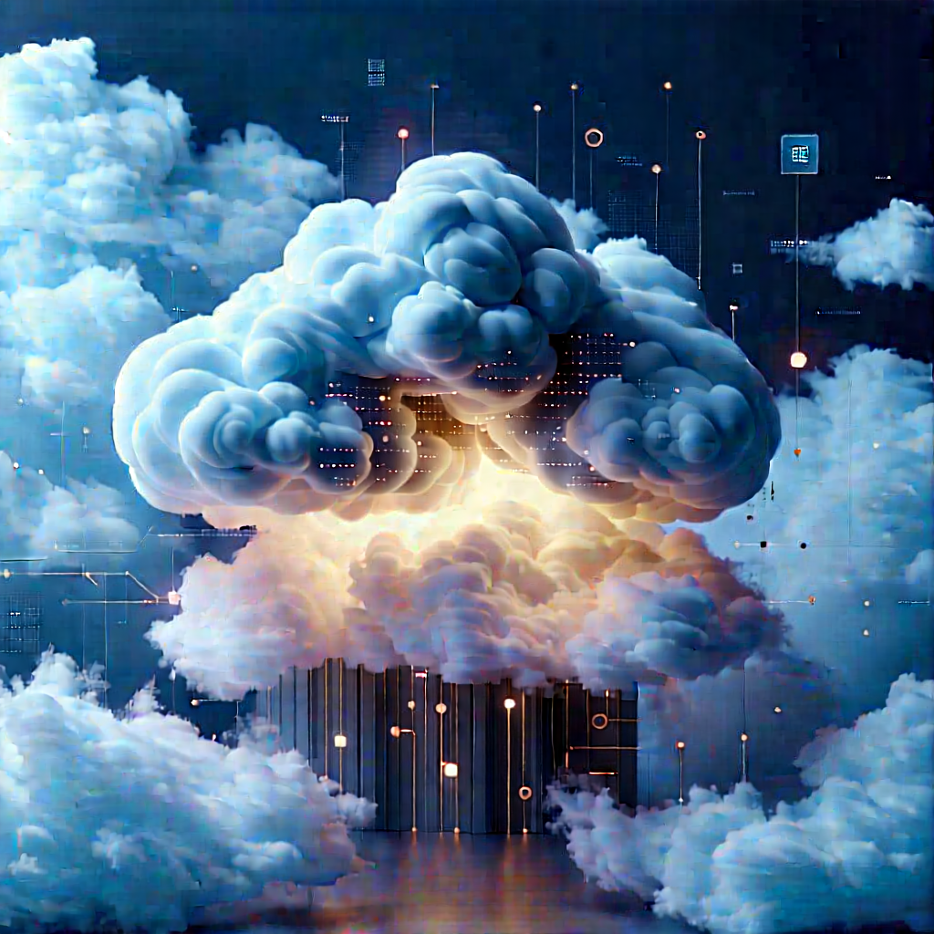 Cloud Computing Visualization With Image, There