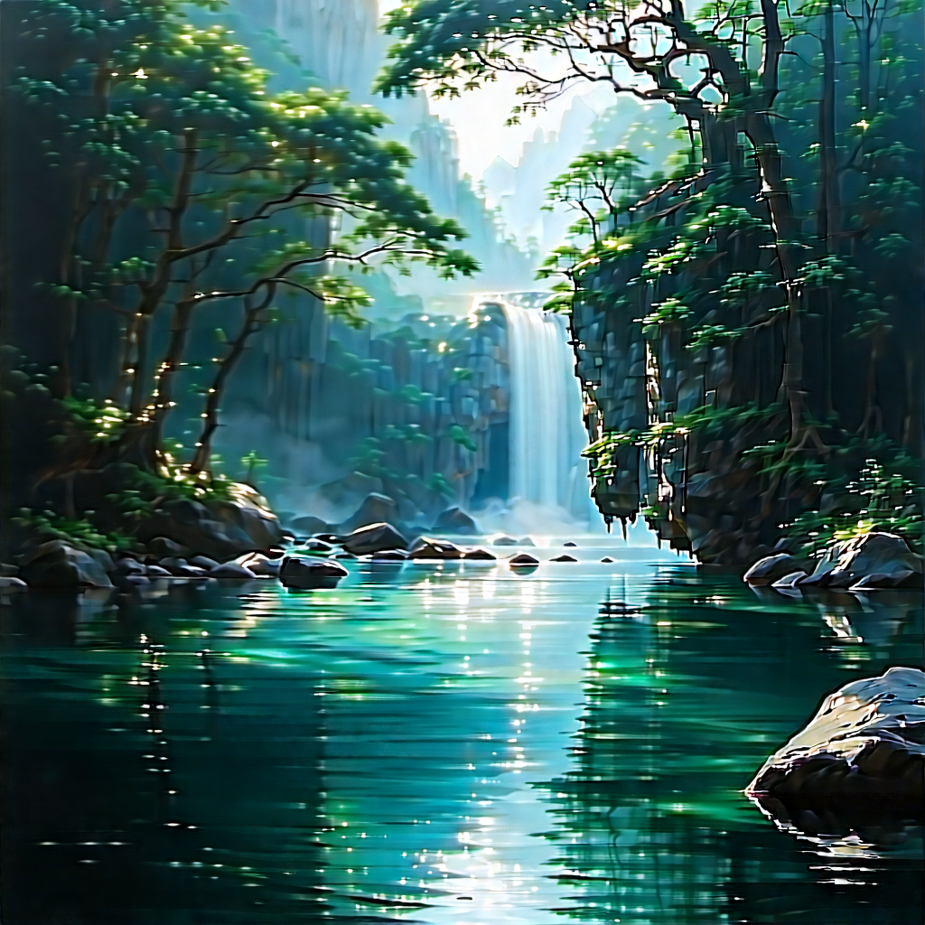 (digital:1.44) Transformation Visualization With Serene Scene