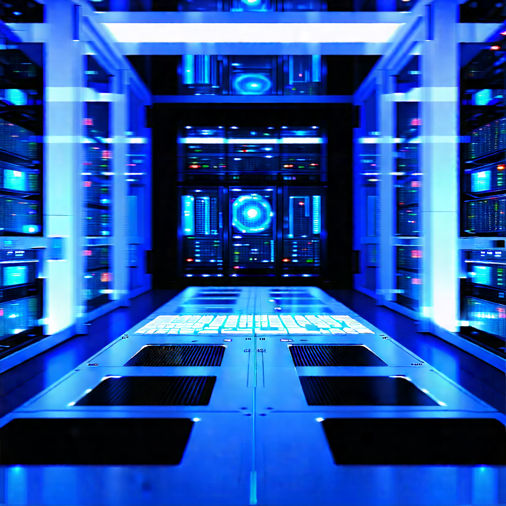 Futuristic server room