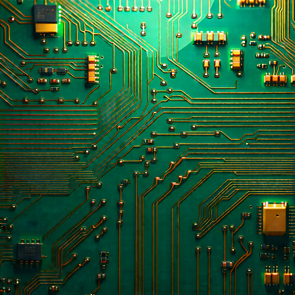 Close-up of electronic circuit