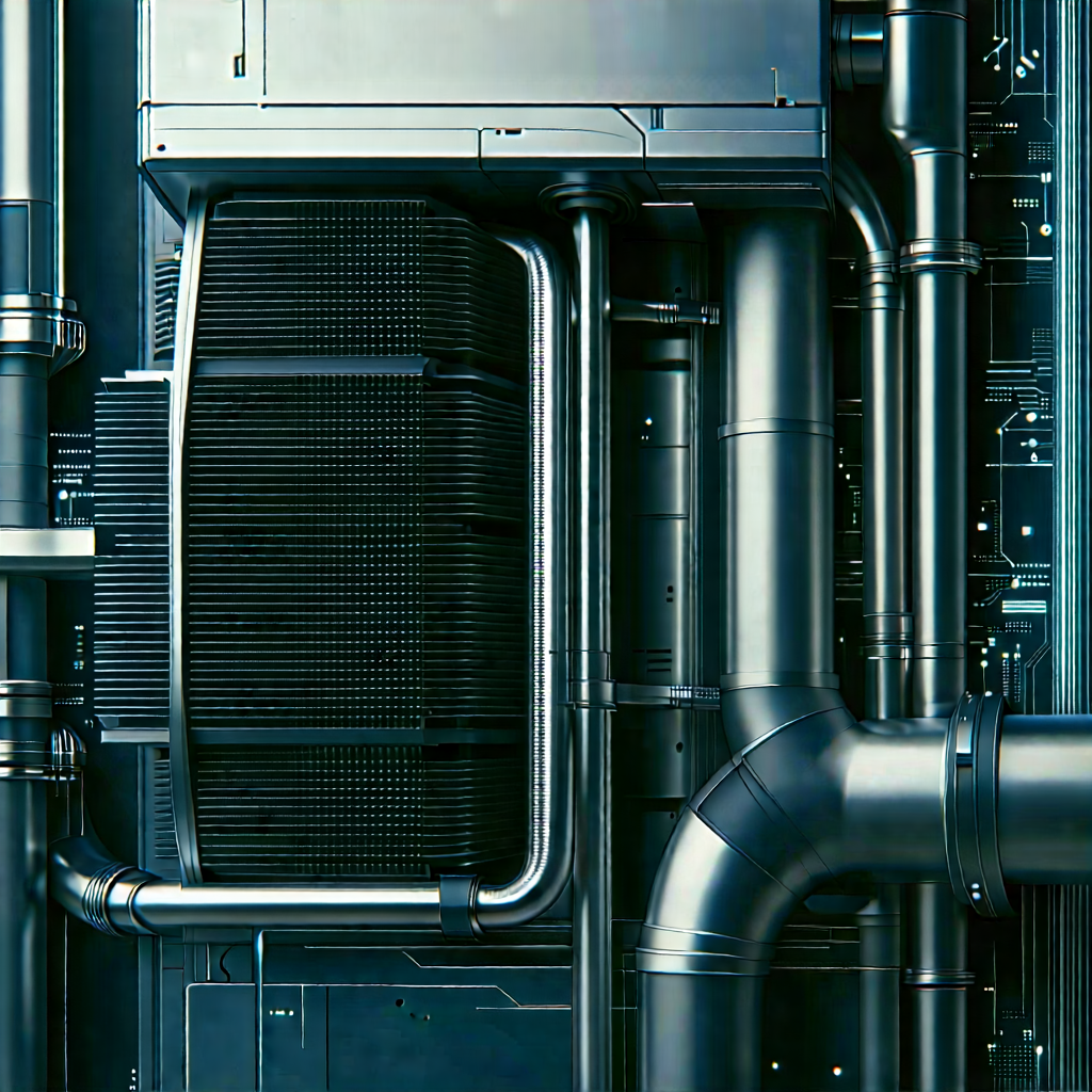 Close-up of cooling system