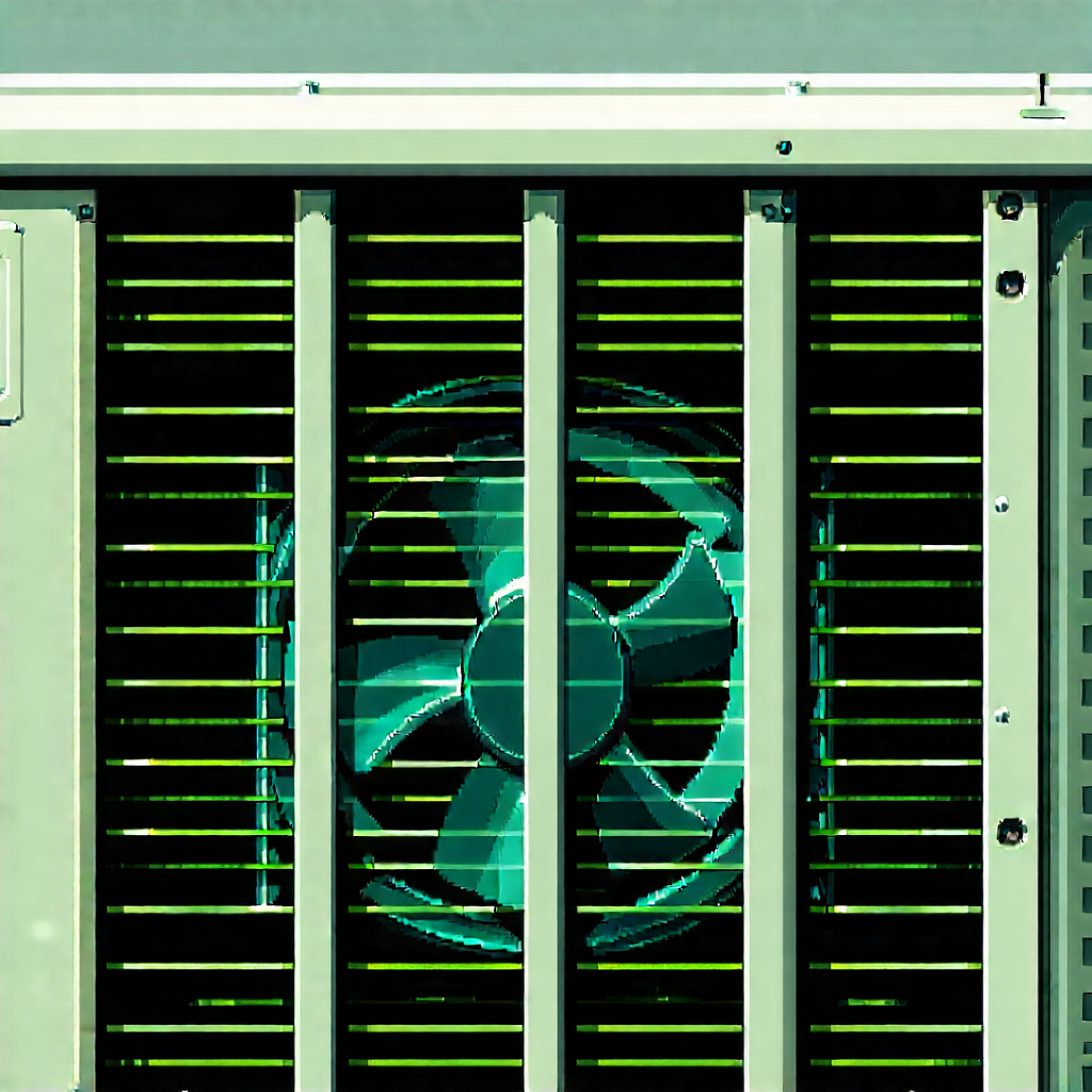Close-up of cooling system