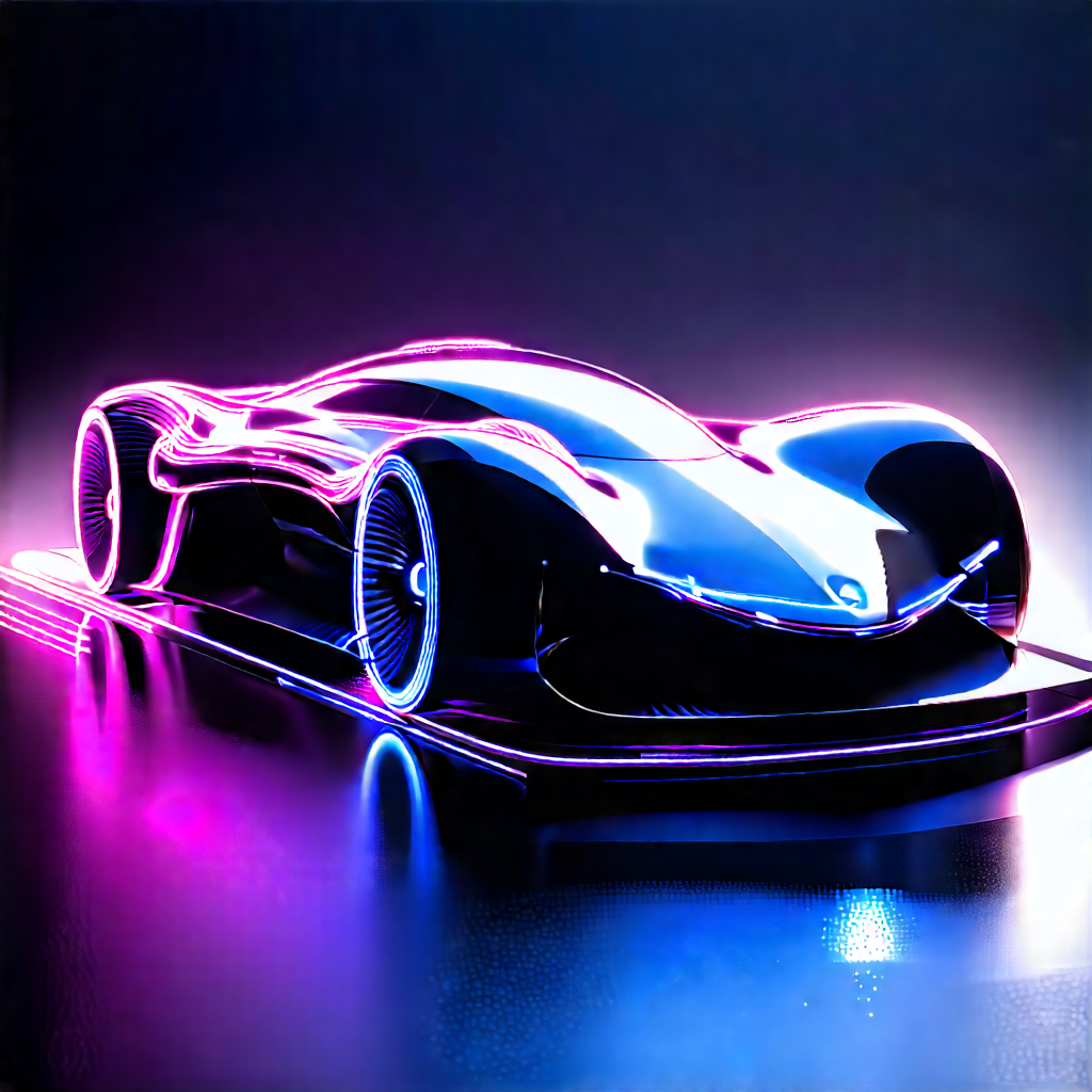 Innovative Electric Vehicle Design With Futuristic Shown