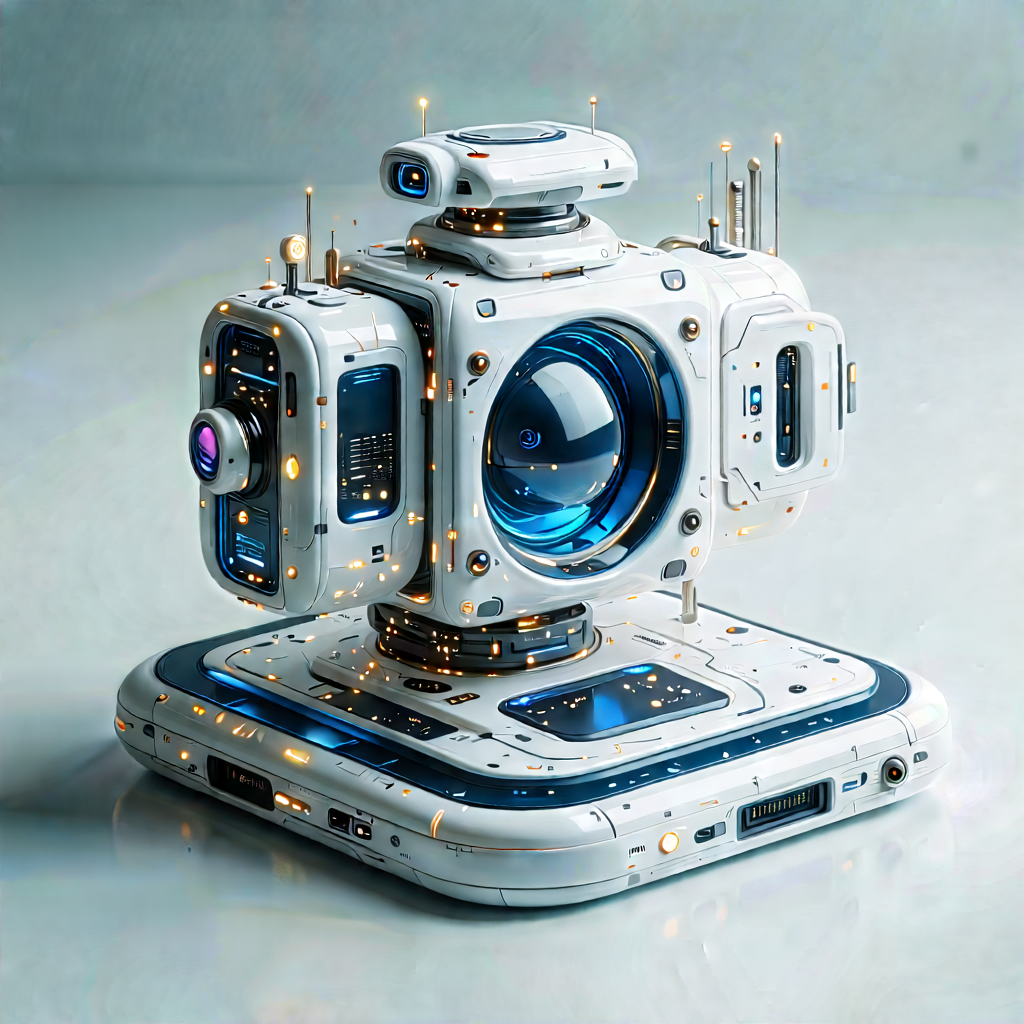 Innovative Communication Tool (design:1.17) With Futuristic Camera