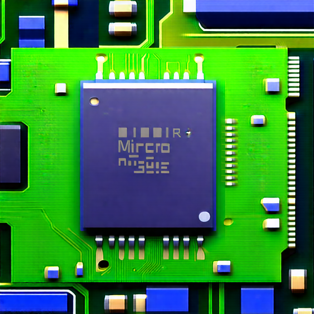 Close-up of microprocessor