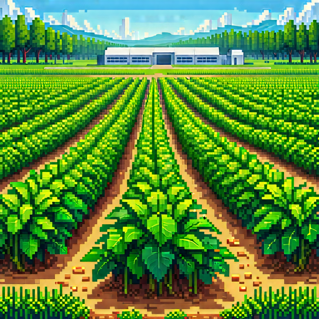 Agricultural technology in manufacturing facility
