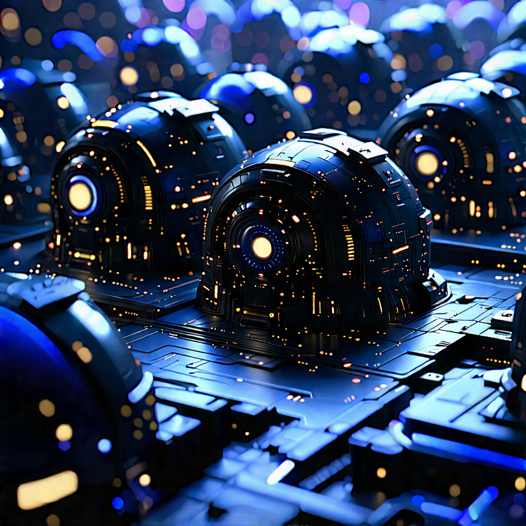 Close-up of sensor array