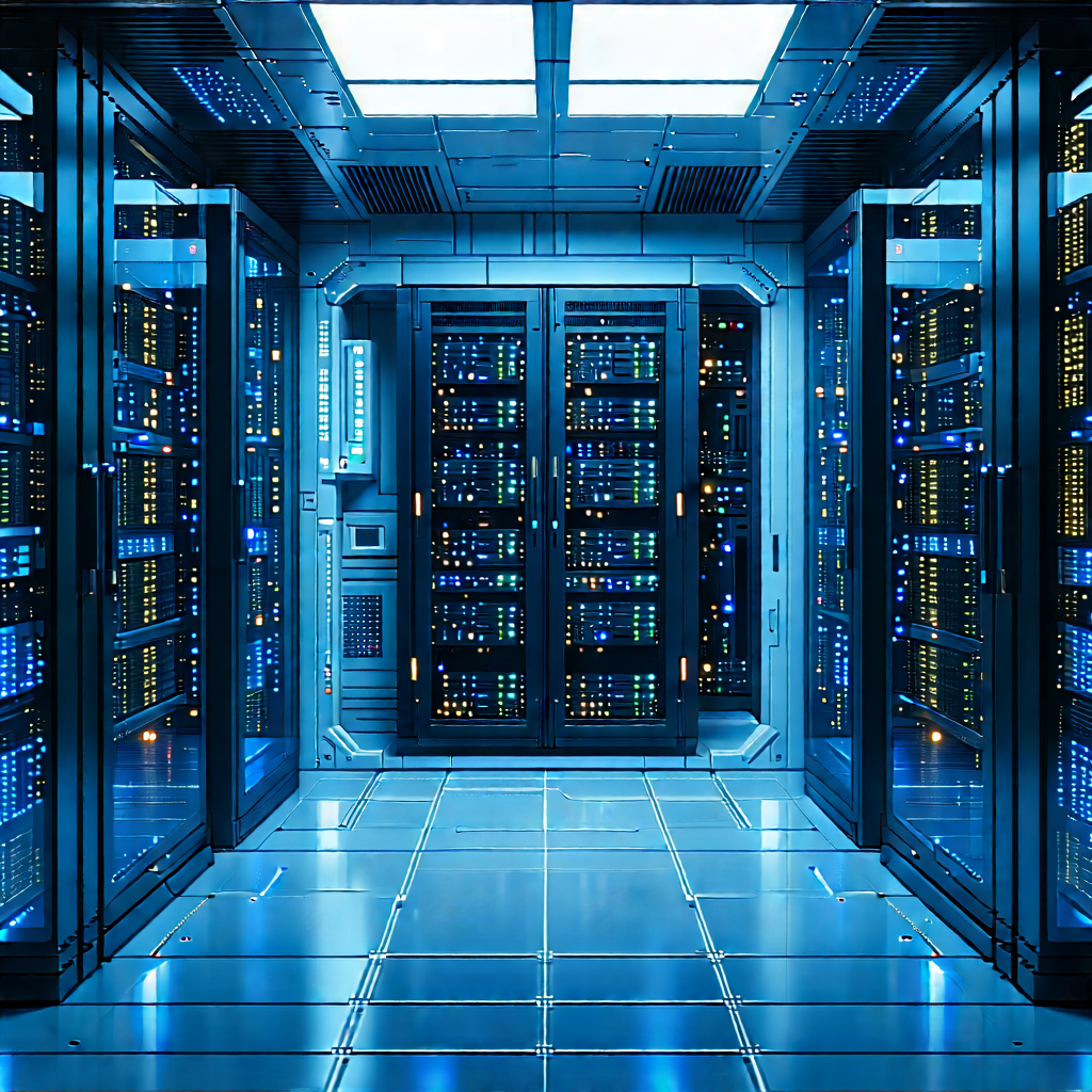 Futuristic server room