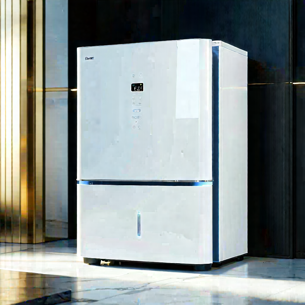 Innovative Smart Appliance Design With White Refrigerator