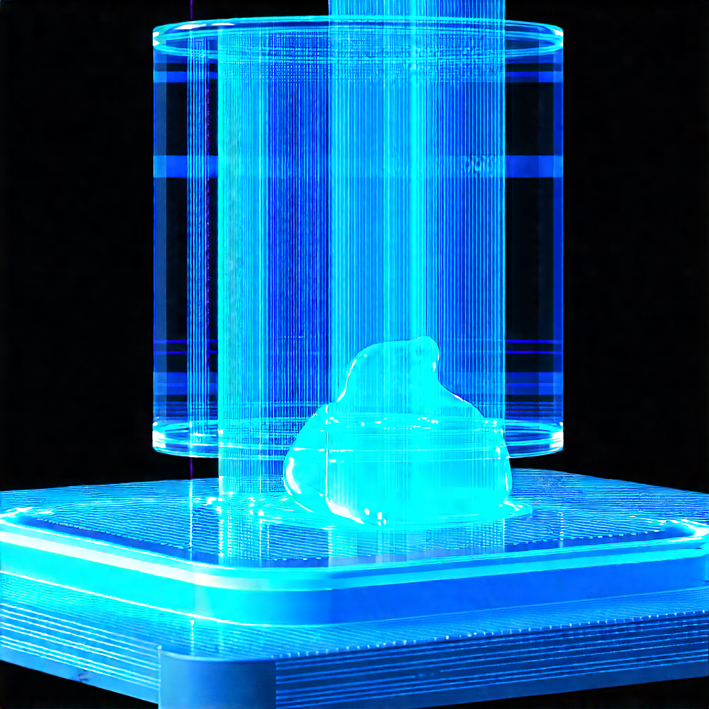 Healthcare Technology In Manufacturing Facility With Blue White