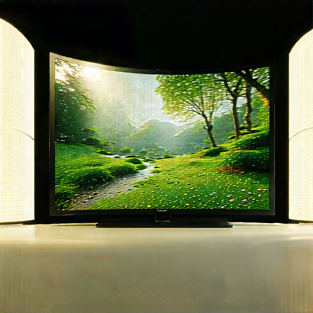 Entertainment Technology In Research Center With Flat Screen