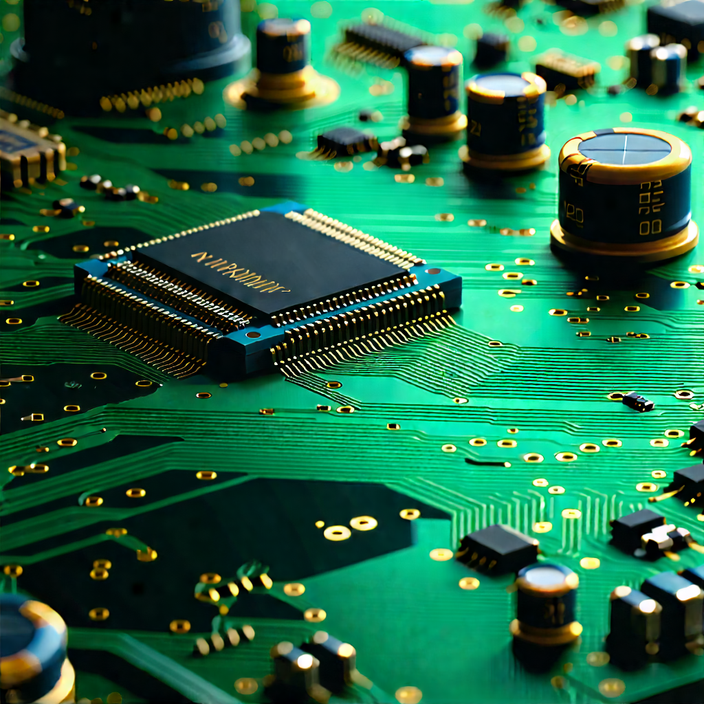 Close-up of electronic circuit