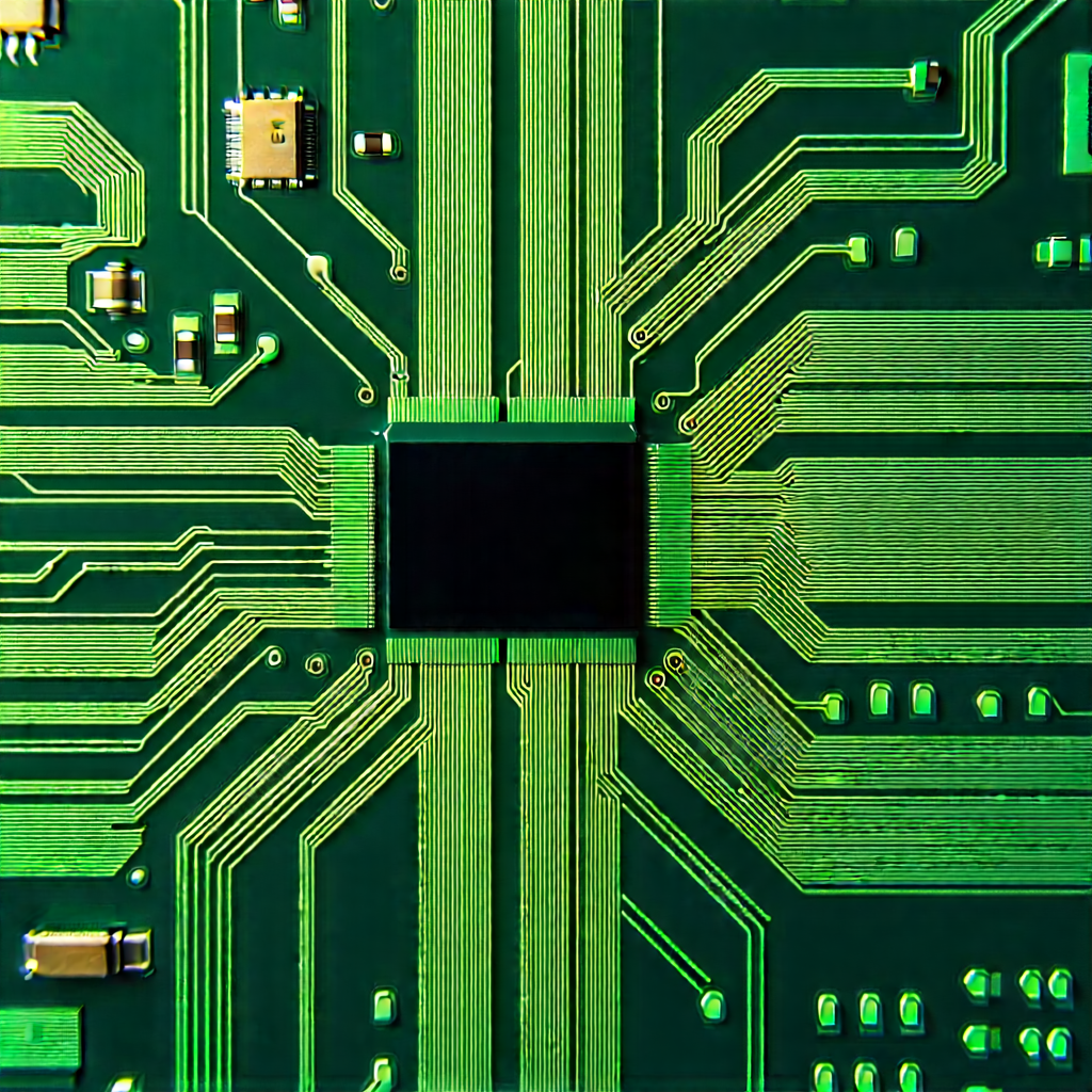 Close-up of electronic circuit