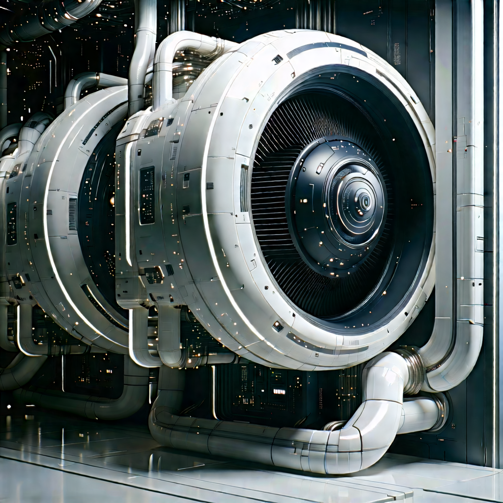 Close-up Of Cooling System With Large, Industrial-looking