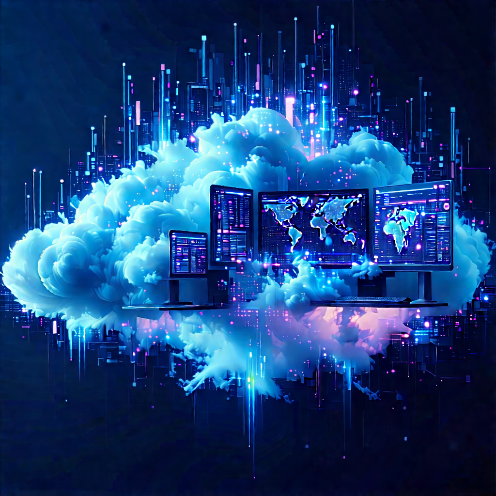 Cloud Computing Visualization With Image, There