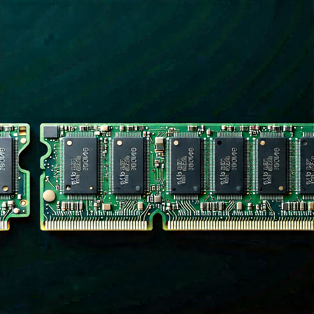 Close-up of memory module