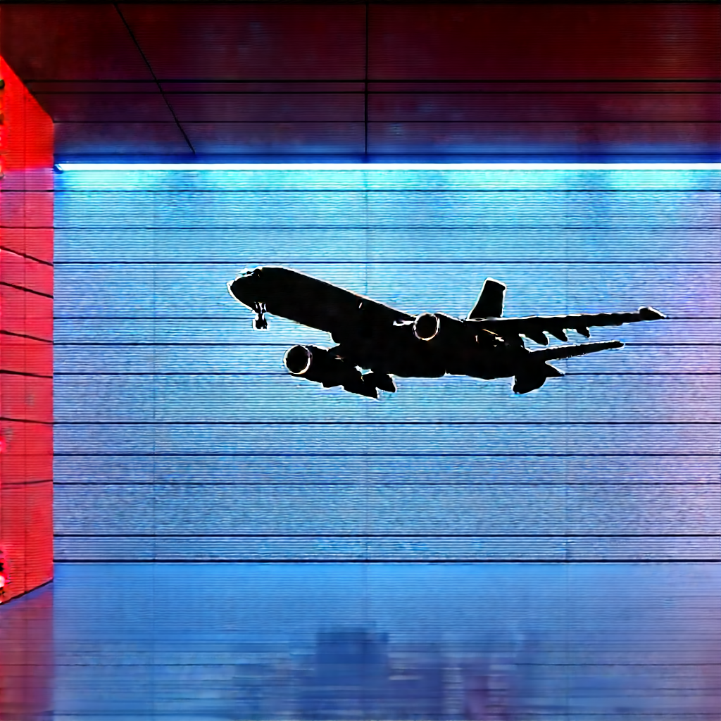 Aerospace Technology In (modern:1.25) Laboratory With Large Jetliner
