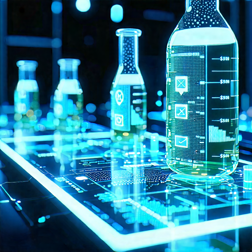 Financial Technology In Modern Laboratory With Image, There