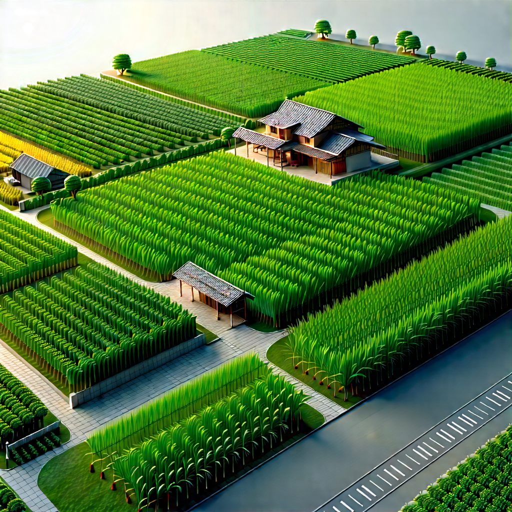 Agricultural Technology In Tech Office With Large, Well-maintained