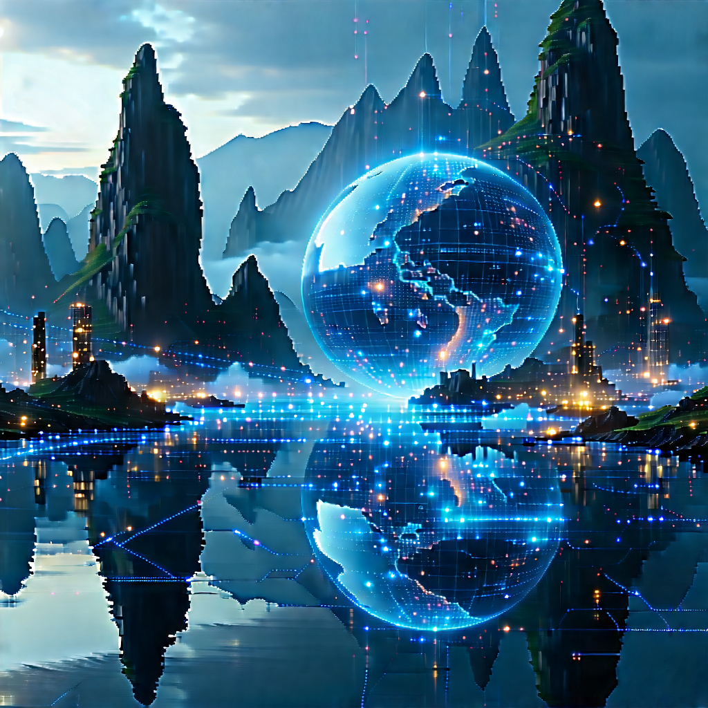Big Data Visualization With Large, Blue,