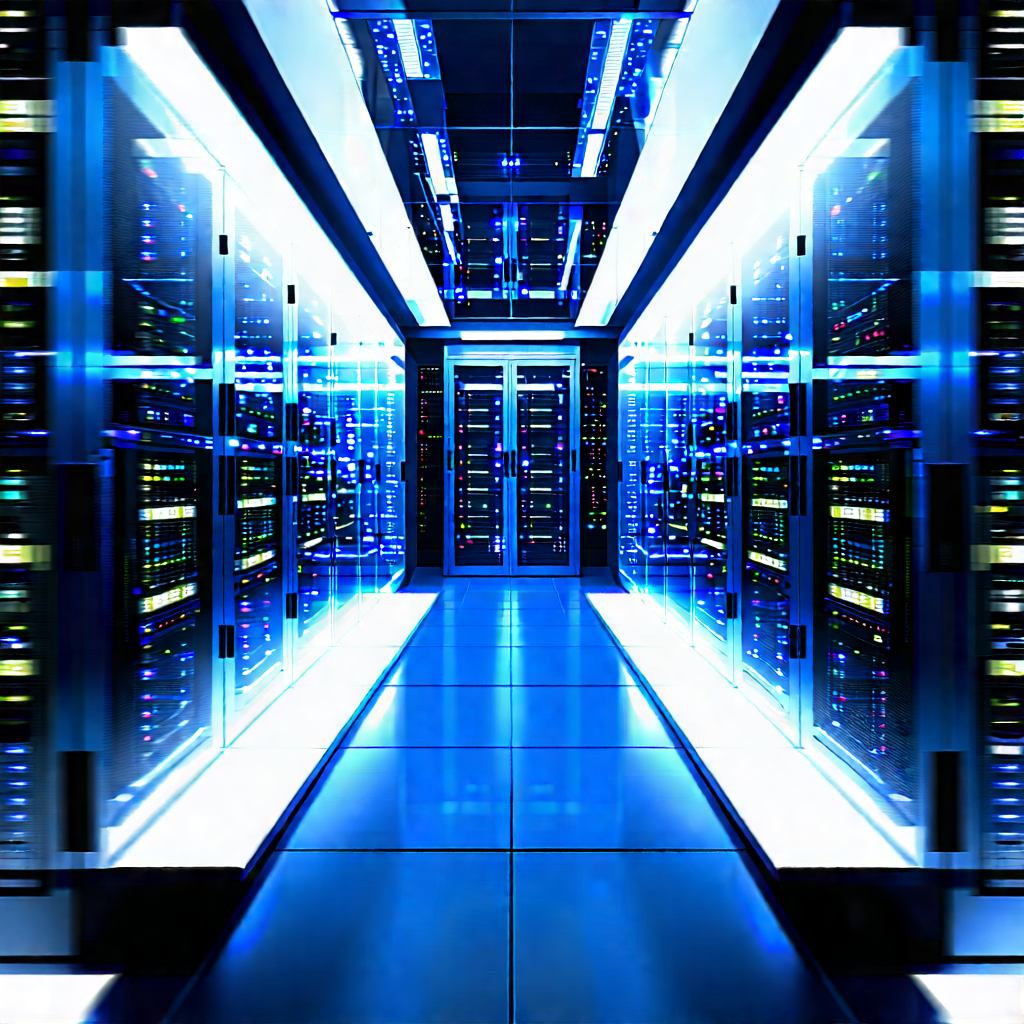 Futuristic server room