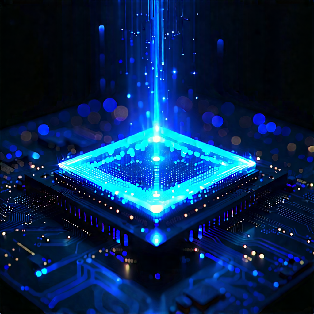 Quantum computer with holographic projection