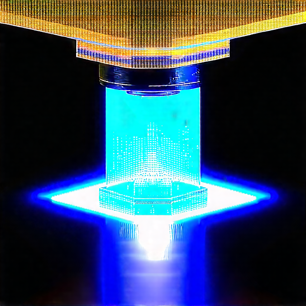 3d Printer With Holographic Projection With Blue Light