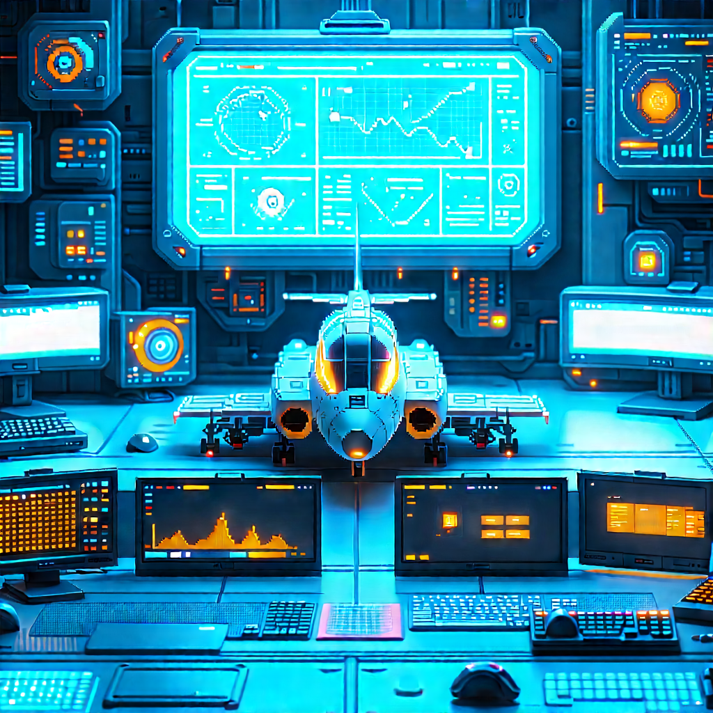 Aerospace technology in tech office
