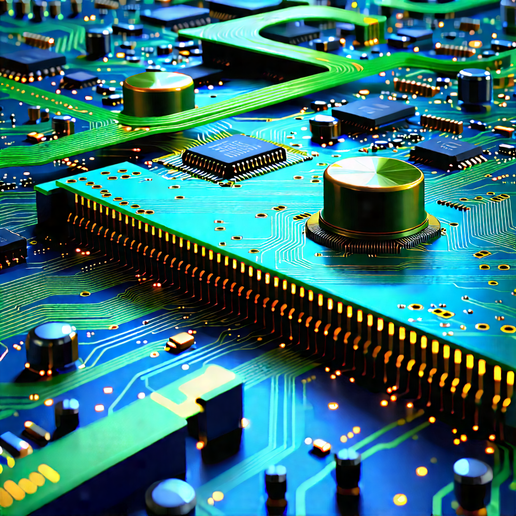 Circuit board with data streams
