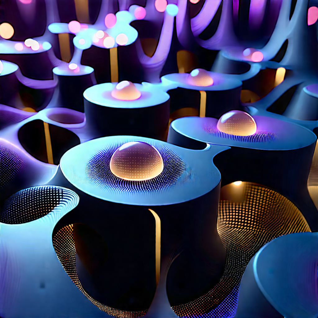 Close-up of sensor array