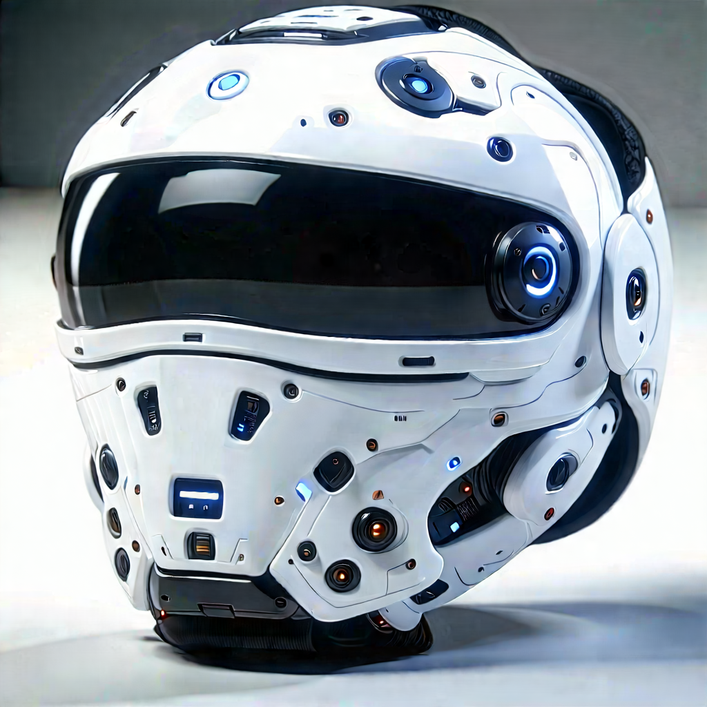 Innovative Wearable Device Design With White, Futuristic-looking